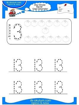 Çocuklar İçin Çizgi Çalışma Sayfaları 